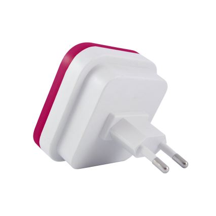 LED-nachtlampje met schemersensor LED/0,5W/230V roze