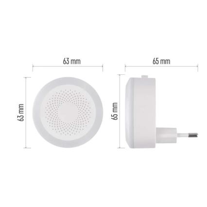 LED-nachtlampje voor in het stopcontact LED/0,5W/230V