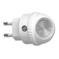 LED Navigatie lamp met stekker met schemersensor LED/1W/230V