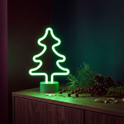 LED neon tafeldecoratie LED/2W/3xAA USB boom