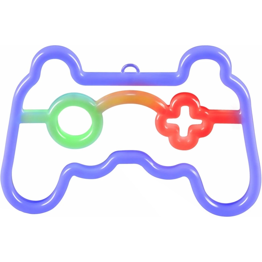 LED Neon-wanddecoratie GAME LED/3W/3xAA USB blauw