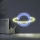 LED Neon-wanddecoratie PLANET LED/3W/3xAA USB blauw/geel