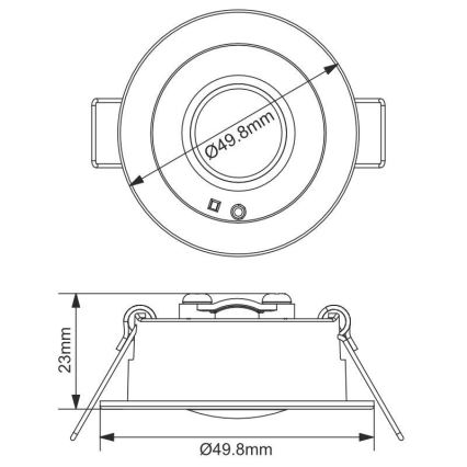 LED Noodgeval Hangende plafondverlichting LED/1,2W/230V 6000K