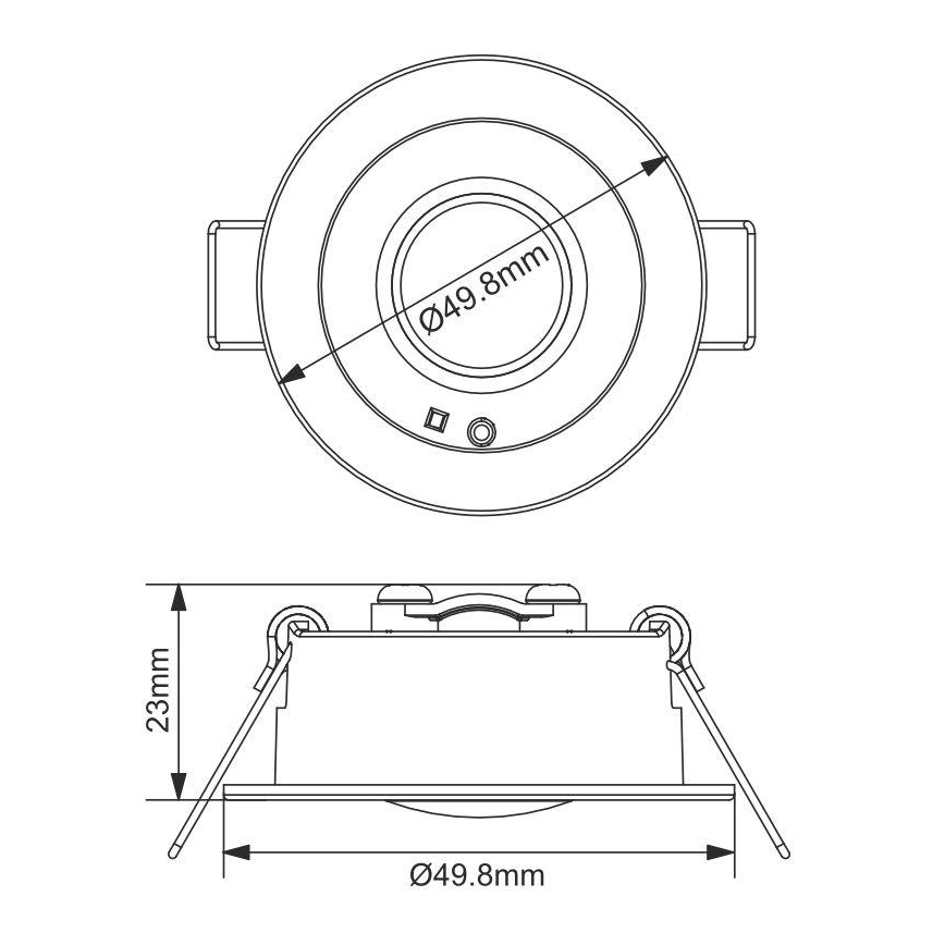 LED Noodgeval Hangende plafondverlichting LED/1,2W/230V 6000K