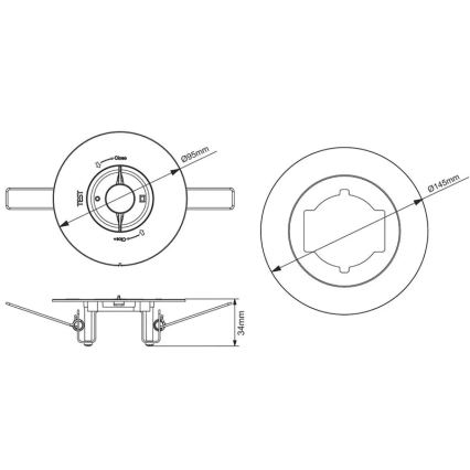 LED Noodgeval Hangende plafondverlichting LED/2W/230V 6000K