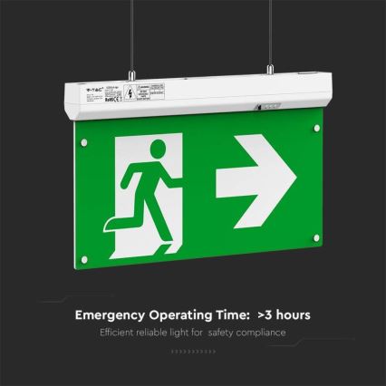 LED Noodverlichting EMERGENCY EXIT LED/2,5W/230V 4in1 6000K