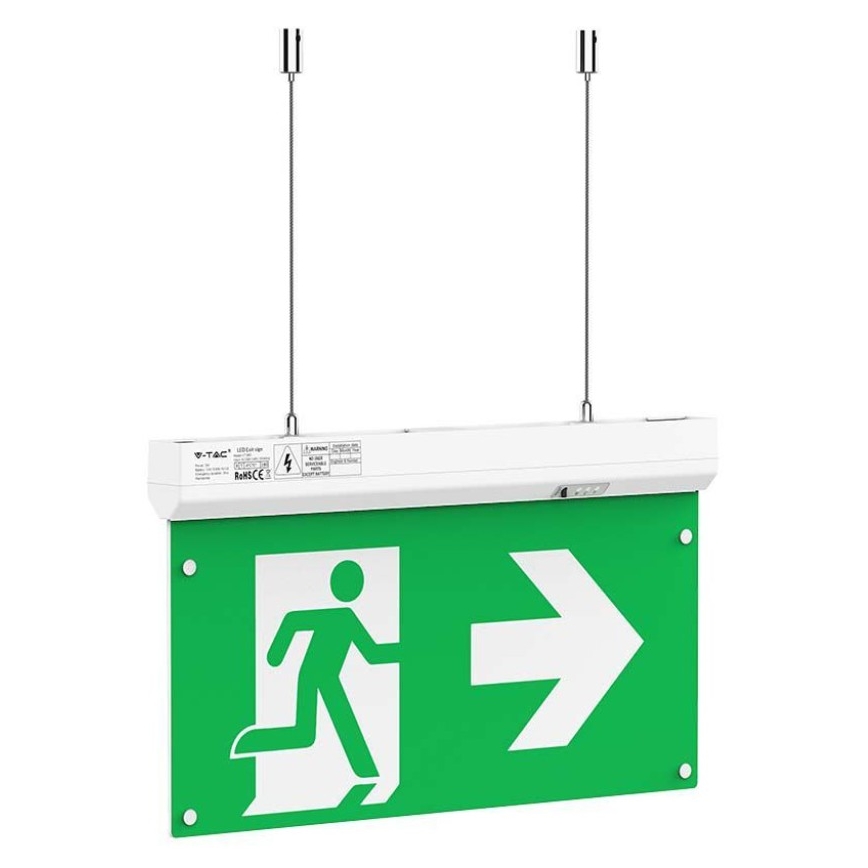LED Noodverlichting EMERGENCY EXIT LED/2,5W/230V 4in1 6000K