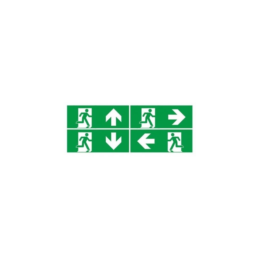 LED Noodverlichting met een regelmatige functionaliteitstest EMERGENCY EXIT LED/3W/230V 6400K IP65