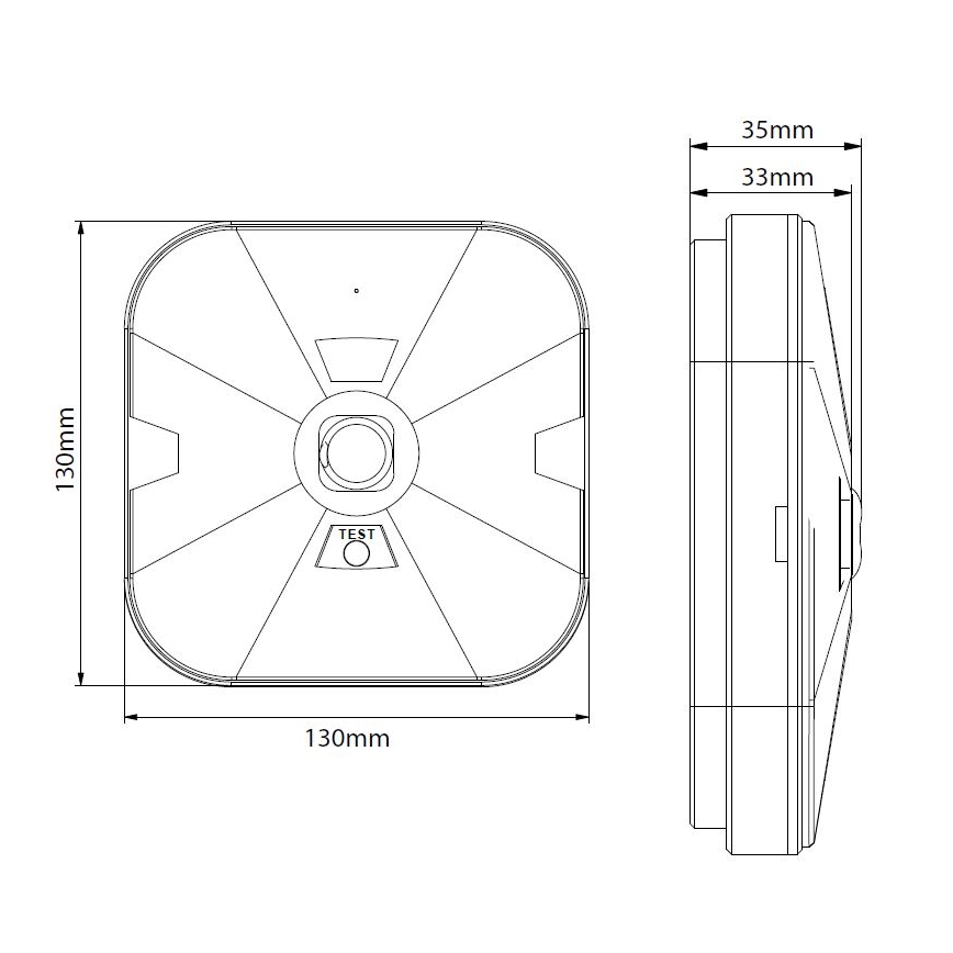 LED Noodverlichting GATRION LED/3W/230V 6000K IP54