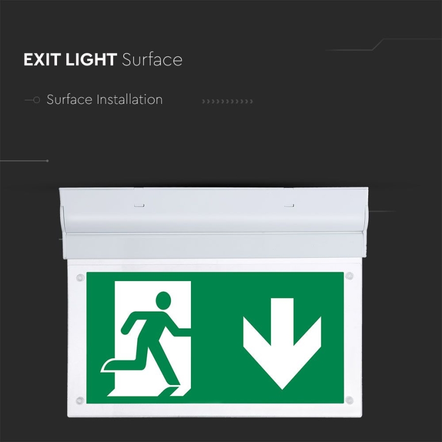 LED Noodverlichting NOODUITGANG SAMSUNG CHIP LED/2W/230V 6000K