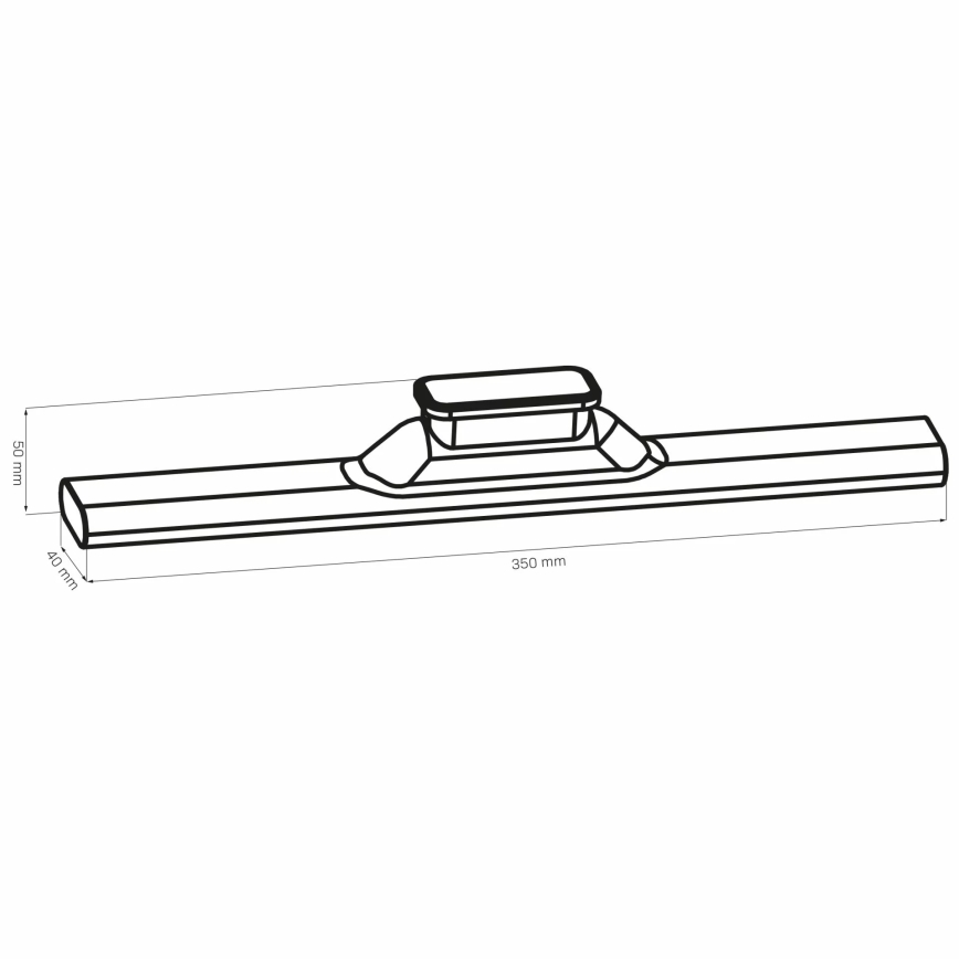 LED Under keuken cabinet aanraken magnetic lamp LED/2,5W/5V USB 2700/4000/6500K 1200 mAh 35 cm wit