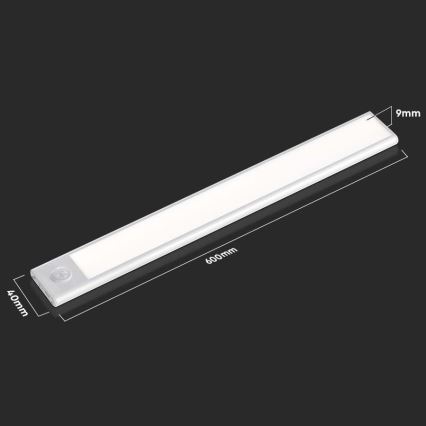 LED Onder keukenkast verlichting met sensor LED/2,5W/5V 3000 mAh 3000K