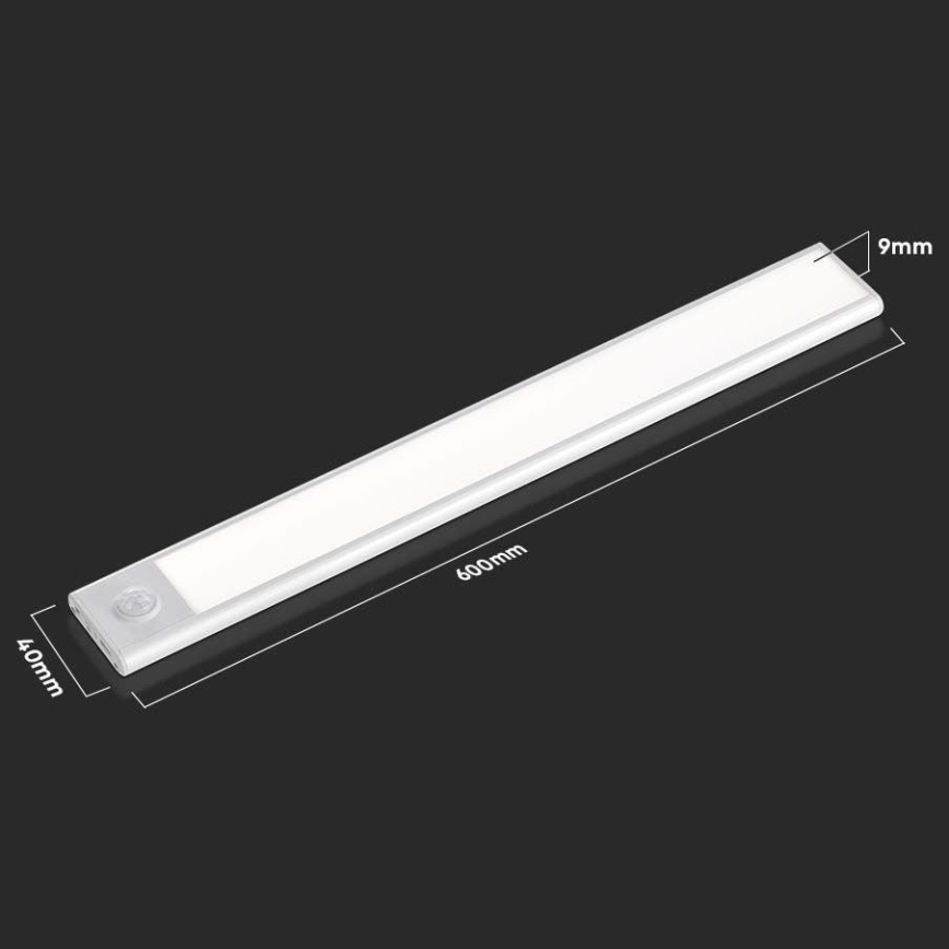 LED Onder keukenkast verlichting met sensor LED/2,5W/5V 4000K 3000 mAh