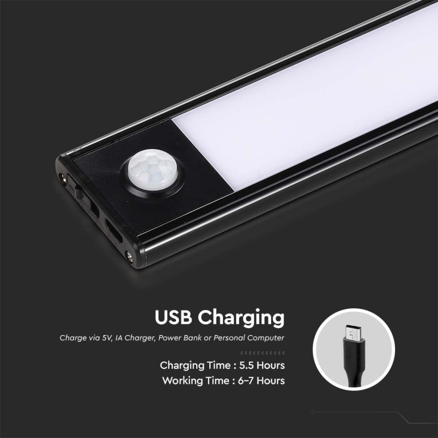 LED Onder keukenkast verlichting met sensor LED/2W/5V 2200 mAh 3000K