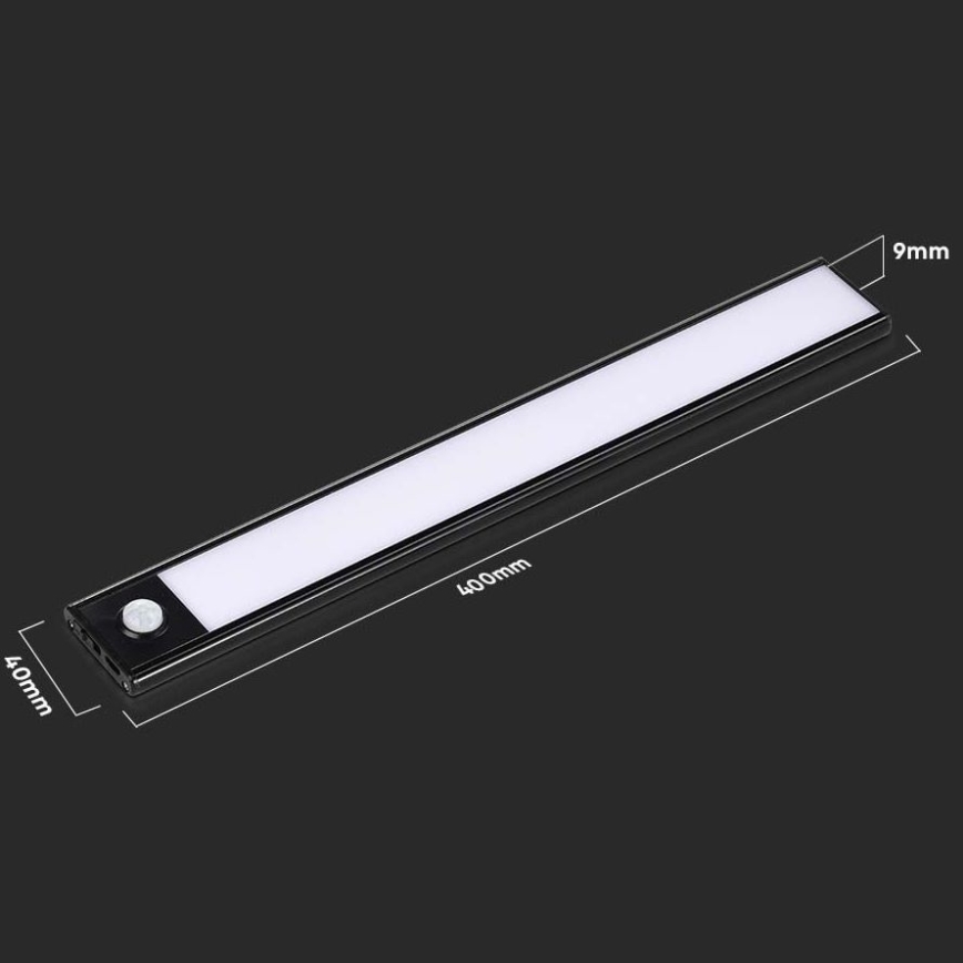 LED Onder keukenkast verlichting met sensor LED/2W/5V 4000K 2200 mAh