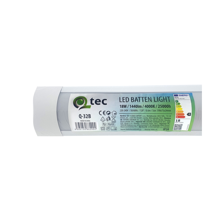 LED Onder keukenkast verlichting QTEC LED/18W/230V 60 cm wit