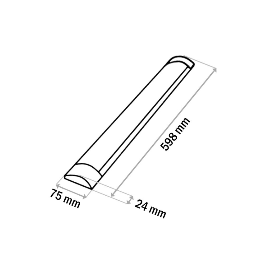 LED Onder keukenkast verlichting QTEC LED/18W/230V 60 cm zwart