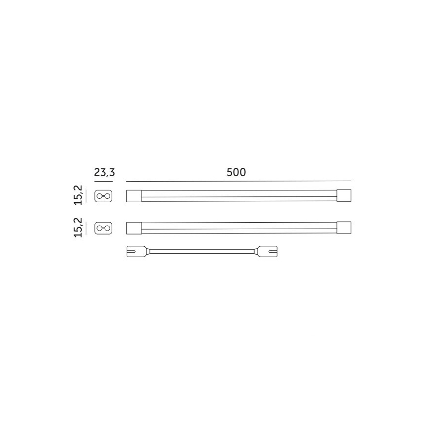 LED Onder keukenkast verlichting voor het kweken van planten GROWLY 2xLED/8,5W/230V wit