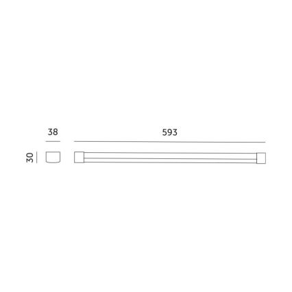 LED Onder keukenkast verlichting voor het kweken van planten GROWLY LED/9W/230V wit