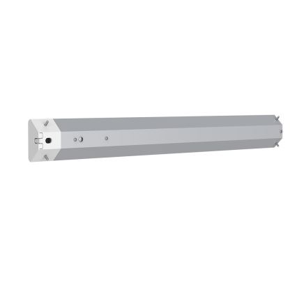 LED Onder keukenkastverlichting met stopcontacten en USB havens LED/18W/230V 4000K zilver