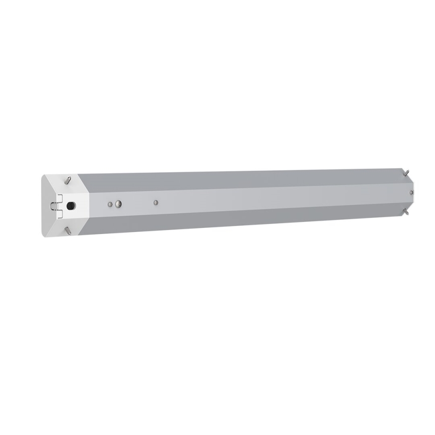 LED Onder keukenkastverlichting met stopcontacten en USB havens LED/18W/230V 4000K zilver