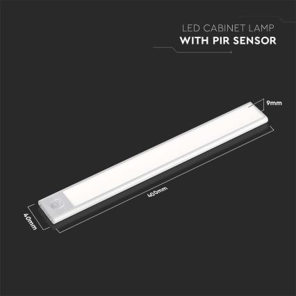 LED onderkastverlichting met sensor LED/2W/5V 3000K 2200 mAh