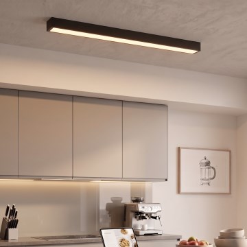 LED opbouw-/hanglamp aan kabel LED/44W/230V 3000K 120 cm zwart