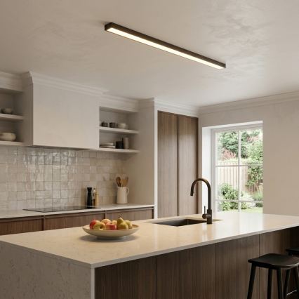 LED opbouw-/hanglamp aan kabel LED/44W/230V 3000K 120 cm zwart