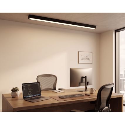 LED opbouw-/hanglamp aan kabel LED/44W/230V 3000K 120 cm zwart