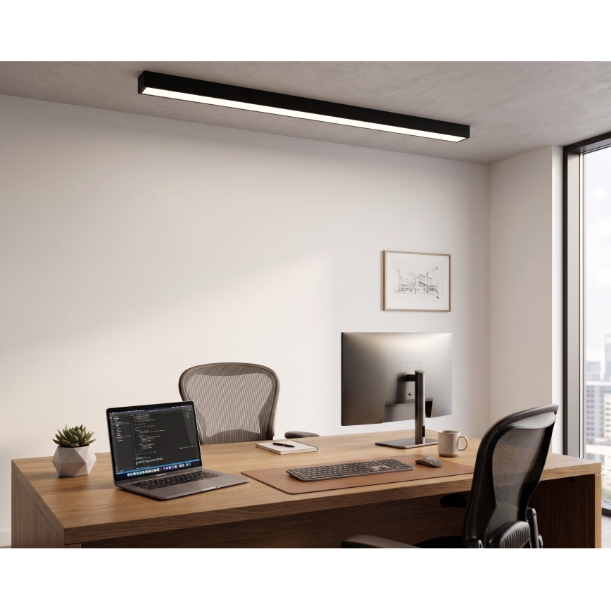 LED Opbouw-/hanglamp aan kabel LED/44W/230V 4000K 120 cm zwart