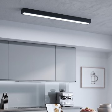 LED opbouw-/hanglamp aan kabel LED/44W/230V 6000K 120 cm zwart