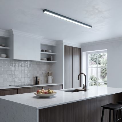 LED opbouw-/hanglamp aan kabel LED/44W/230V 6000K 120 cm zwart