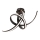LED opbouwkroonluchter AREZIA LED/41W/230V zwart