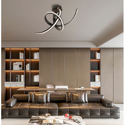 LED opbouwkroonluchter AREZIA LED/41W/230V zwart