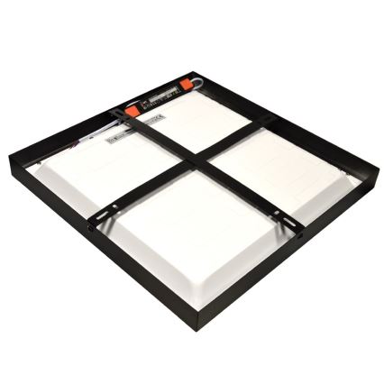 LED-opbouwpaneel CHRIS LED/20W/230V 4000K 40x40 cm zwart