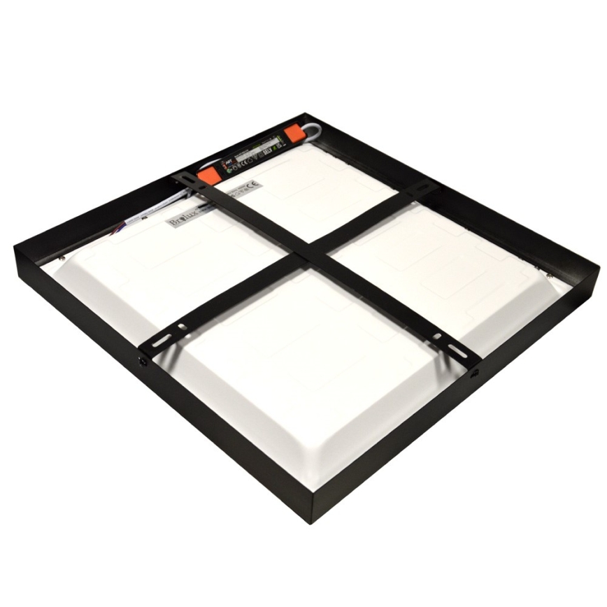 LED-opbouwpaneel CHRIS LED/20W/230V 4000K 40x40 cm zwart