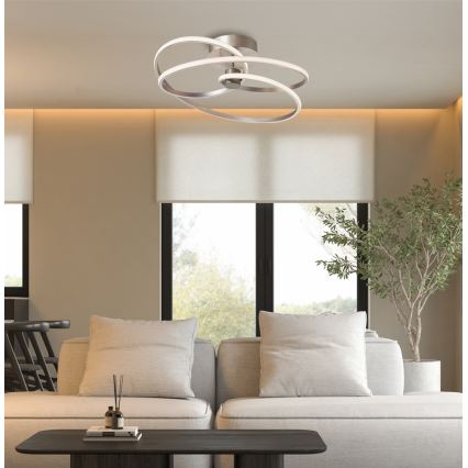 LED Opbouwplafonnière CORT LED/40W/230V zilverkleurig