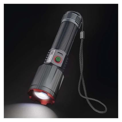 LED oplaadbaar metaal zaklamp LED/5V 3000 glanzend 5000 mAh IP43