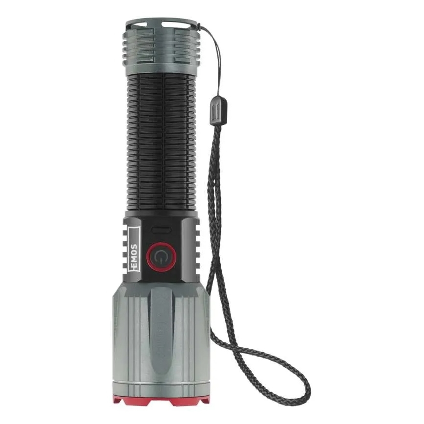 LED oplaadbaar metaal zaklamp LED/5V 3000 glanzend 5000 mAh IP43