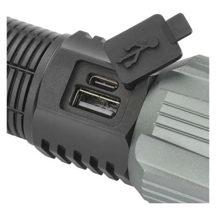 LED oplaadbaar metaal zaklamp LED/5V 3000 glanzend 5000 mAh IP43