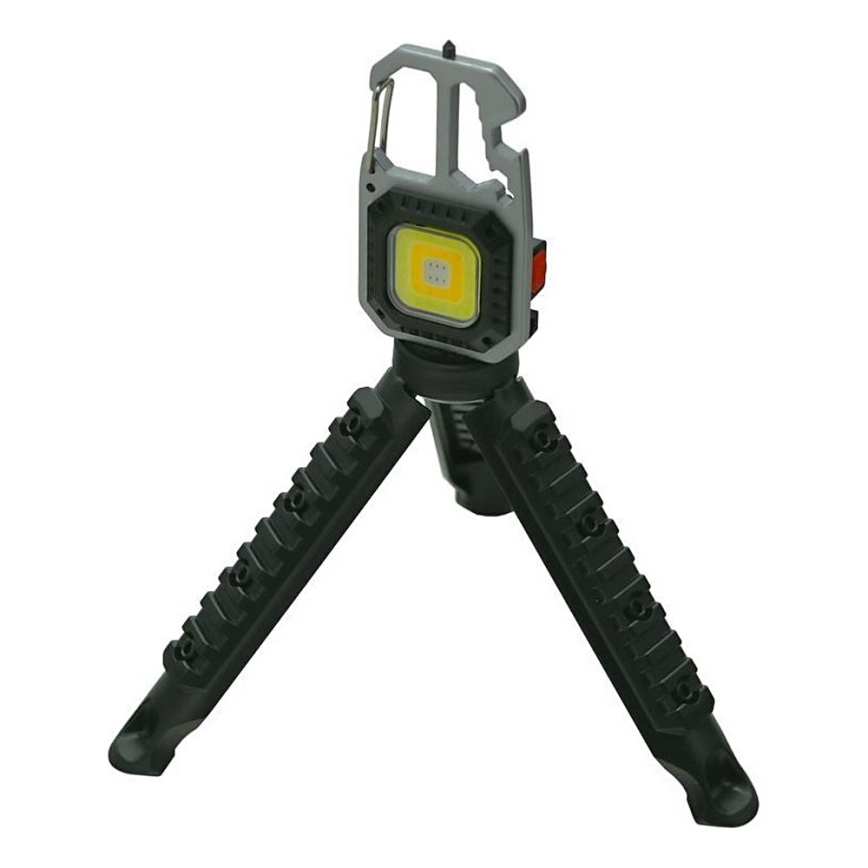 LED Oplaadbaar multifunctioneel zaklamp met een standaard LED/USB-C 400 mAh