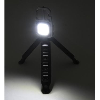LED Oplaadbaar multifunctioneel zaklamp met een standaard LED/USB-C 400 mAh