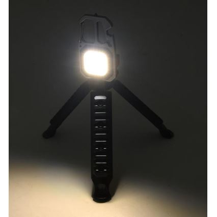 LED Oplaadbaar multifunctioneel zaklamp met een standaard LED/USB-C 400 mAh