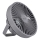 LED Oplaadbaar tafel ventilator met LED-verlichting LED/2W/5V USB 2400 mAh grijs