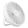 LED Oplaadbaar tafel ventilator met LED-verlichting LED/2W/5V USB 2400 mAh wit