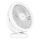 LED Oplaadbaar tafel ventilator met LED-verlichting LED/3W/5V USB 2400 mAh wit