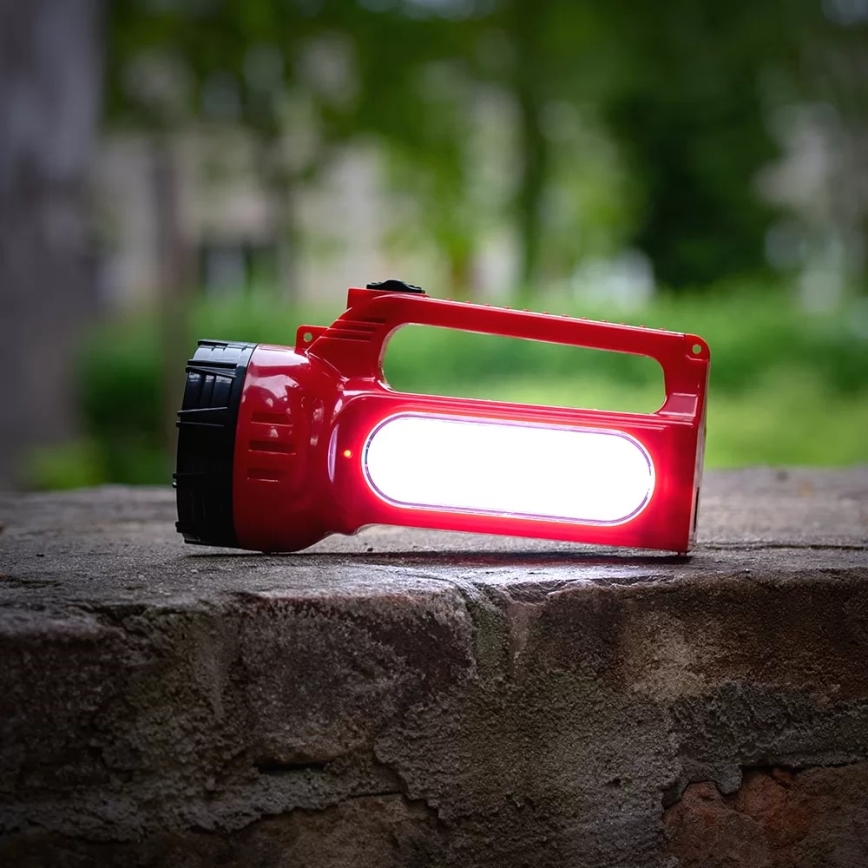 LED Oplaadbaar zonne- zaklamp LED/7W/230V 400 glanzend 3200 mAh