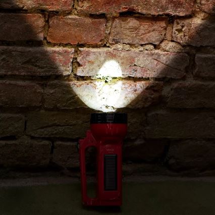 LED Oplaadbaar zonne- zaklamp LED/7W/230V 400 glanzend 3200 mAh