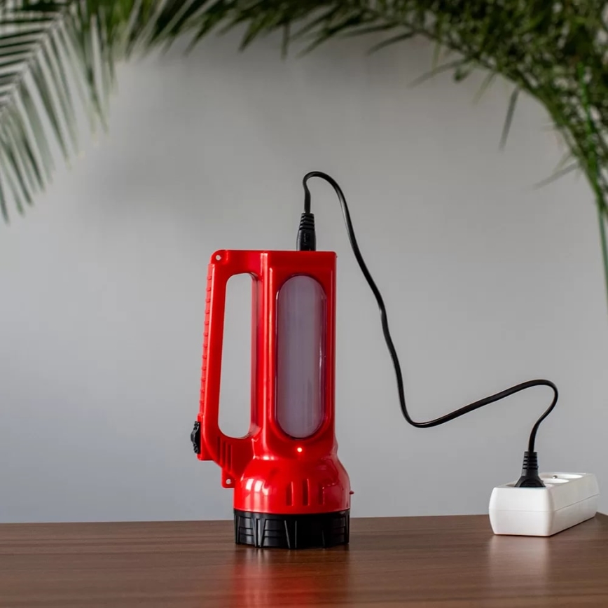 LED Oplaadbaar zonne- zaklamp LED/7W/230V 400 glanzend 3200 mAh