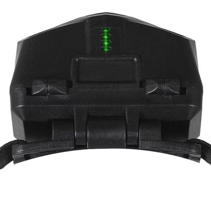 LED Dimbaar oplaadbaar hoofdlamp met sensor en rood licht 2xLED/5W/5V/3xAAA IP65 500 glanzend 1200 mAh